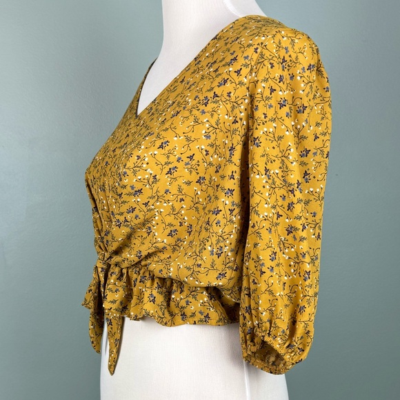 Cropped Tied Blouse - Picture 2 of 6